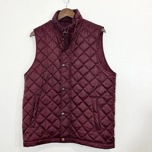Barbour Barlow Quilted Vest Burgundy XL - Picture 1 of 9