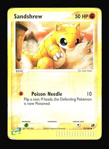 Sandshrew Sandstorm #75/100 REVERSE HOLO Pokemon Card R2-1010 - Picture 1 of 2