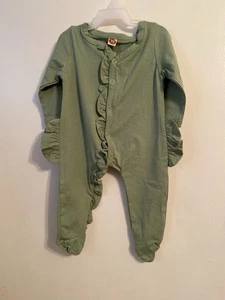 Baby Girl.s Ruffled Sleeper With Headband Size:(70)=6-9 Months New - Picture 1 of 4