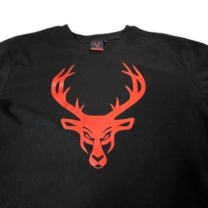 Bucked Up Flag T-Shirt Men's XLARGE Red Short Sleeve Crew Neck Pullover Tee - Picture 1 of 8