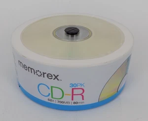 Pack de 30 disques enregistrables Memorex CD-R 700 Mo 52x scellés ! LIVRAISON GRATUITE ! - Photo 1/3