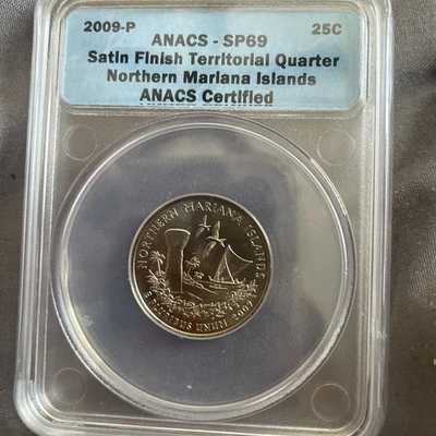 2009P $.25 Northern Mariana Islands Sp 69 Graded By ANACS - Image 1 of 2