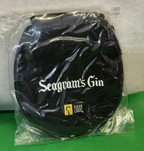 Vintage NIB Case Logic Seagram’s Gin CD Case 8" Zipper Binder Holds 12 Disks NOS - Picture 1 of 7