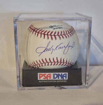 SANDY KOUFAX Signed Autographed Major League Baseball PSA Graded 10 Gem Mint  - Image 1 of 3