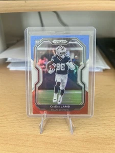 Ceedee Lamb Dallas Cowboy Red/White/Blue Rookie 2020 Prizm - Picture 1 of 2