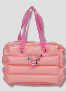 Bling2o Girls Pink Inflatable Beach Double Handle Handbag Shoulder Bag 60$ New - Picture 1 of 3