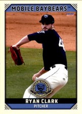 2019 Mobile BayBears Choice #8 Ryan Clark Johnson City New York NY Baseball Card