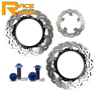 Rotores de disco de freno delantero trasero y tornillos de montaje para BMW R1200RT 2014-2018 Foto 1 de 4