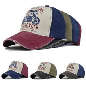 Baseball Cap Trucker Cool Fashionable GRAFFITI Style Vintage MOTORCYCLE - Picture 1 of 13