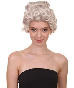 Mrs Claus Wig – Grey Hair with Bun – Christmas Fancy Dress Accessory - Picture 1 of 18