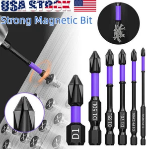 6X Upgraded D1 Anti-Slip And Shock-Proof Bits With Phillips Screwdriver Bits - Picture 1 of 13