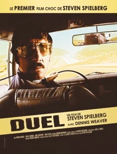 Duel (1971) Steven Spielberg cult horror movie poster reprint 18x12 inches - Picture 1 of 1