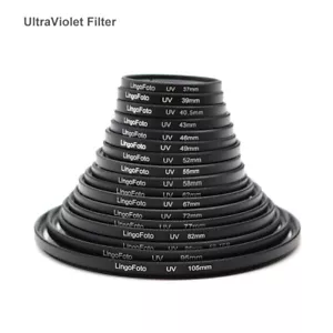 Universal 25 37/40.5/43-105mm UltraViolet Filter Lens Protector UV Lens Adapter - Picture 1 of 13