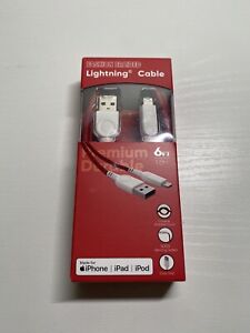 Lightning Cable Premium Durable 6ft Made For iPhone iPad And iPod