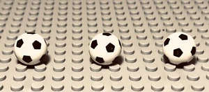 LEGO 3 Blanco Negro Fútbol Fútbol Fútbol Deportes 3409 Championship Challenge - Imagen 1 de 1