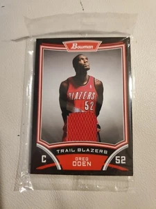 NBA BOWMAN GREG ODEN ROOKIE PATCH CARD TRAIL BLAZZERS - Picture 1 of 3