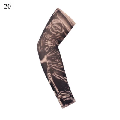 42Color Tattoo Cooling Arm Sleeves Cover Basketball Golf Sport UV Sun Protection - Image 1 of 4