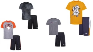 New Nike Boys' Dri-Fit 2 Piece T-Shirt & Shorts Set Pick Size & Color MSRP:$40 - Picture 1 of 7