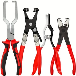 4pcs Professional Hose Clamp Pliers Set – Fuel Line Cutting and Removal Tool K - Picture 1 of 11