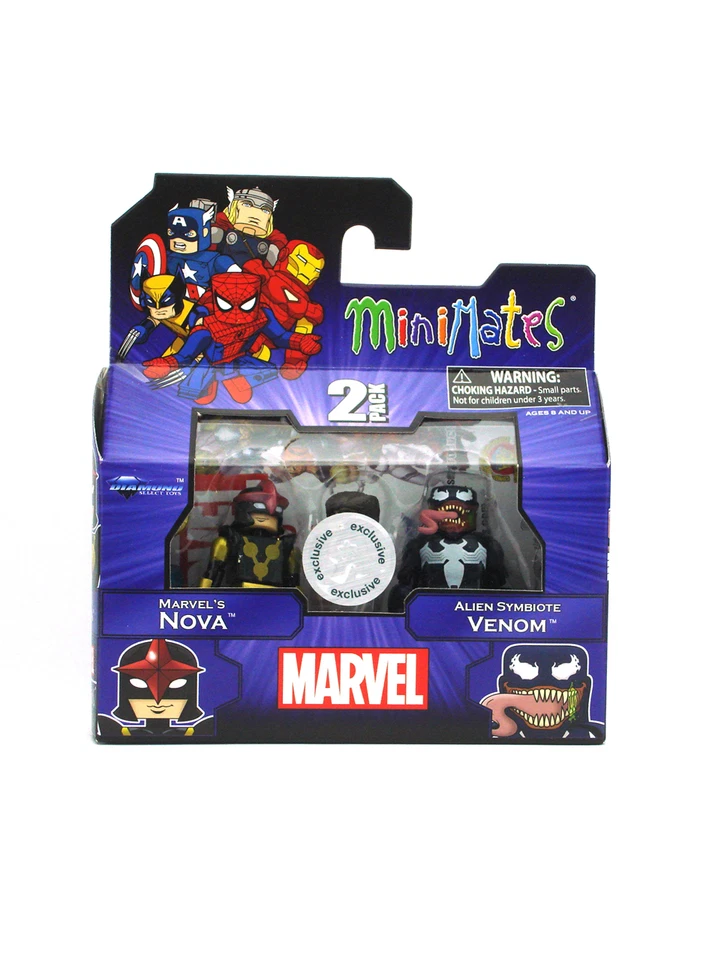 Marvel Minimates Marvel's Nova & Alien Symbiote Venom TRU Serie 17 Exclusivo Foto 1 de 4