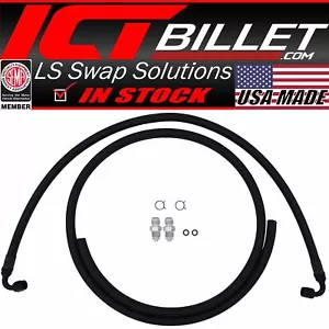 ICT Billet LS Swap Power Steering Hose Kit for Nissan Z and S Chassis - Foto 1 di 6