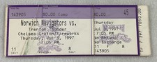 MiLB 1997 07/03 Trenton Thunder at Norwich Navigators Baseball FULL Ticket