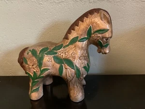 Vintage Calif Pottery USA Ornate Horse Figurine #951 - Picture 1 of 6