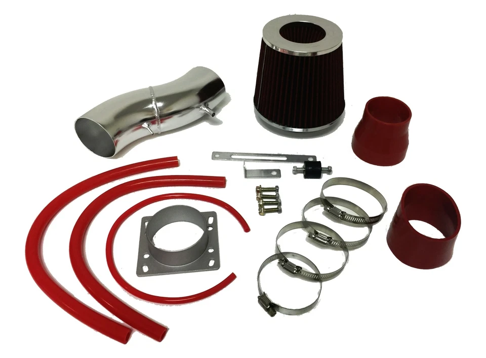 Kit de sistema de admisión de aire rojo para Nissan Sentra 1991-1999 1,6 L L4 + filtro Foto 1 de 1