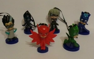 PJ Mask 6 Ornaments Night Ninja Luna Girl Romeo Greg Owlette Catboy BOGO Buy 1 g - Picture 1 of 2