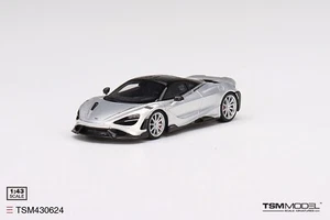TSM430624 TSM-Model: 1/43 McLaren 765LT Ice Silver with Black Interior 2020 - Picture 1 of 4