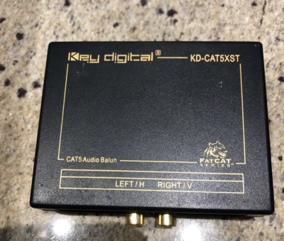 Key Digital KD-CAT5XST Cat5 Audio Balun FATCAT Series Audio Video Transmitter - Image 1 of 2