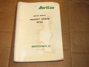 Anritsu Electric Frequency Counter MF76A Service Repair Technical Manual - Picture 1 of 4