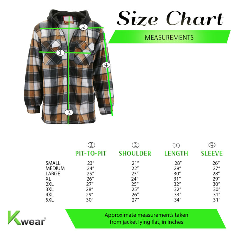 Price Cut Men's Heavy Fleece Lined Sherpa Hoodie Plaid Flannel Jacket With Hood