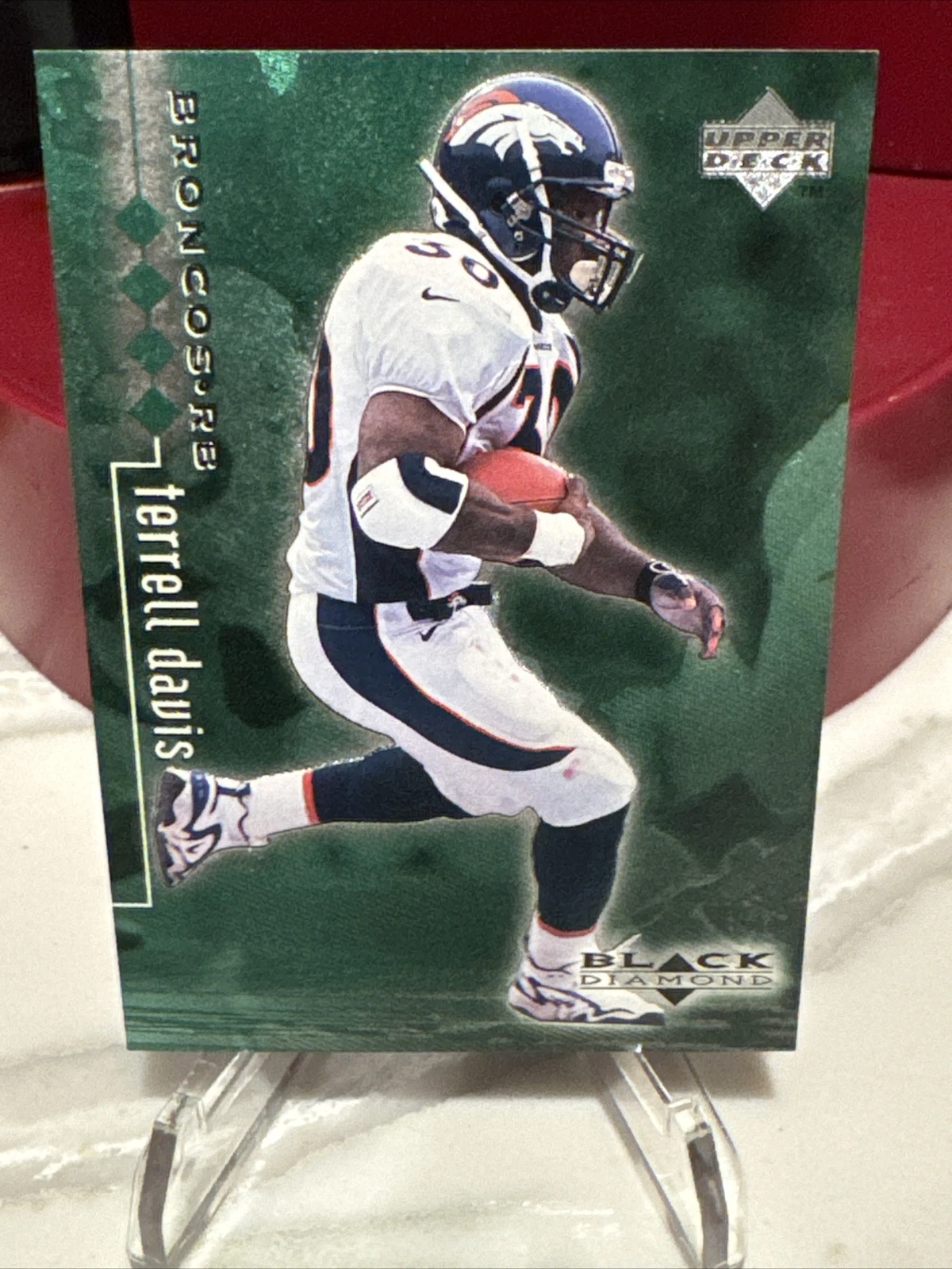 1998 Upper Deck Black Diamond Rookie Edition Emerald Terrell Davis #46/150