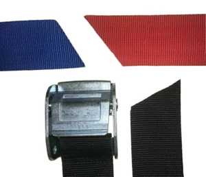 CAM STRAP- 50mm WEBBING - various colours & lengths, Lashing Luggage Tie Down - Picture 1 of 6