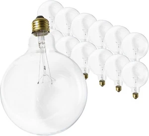 SATCO S3011 - 40 Watt G40 Light Bulbs - 2700K - 120 Volts (12 Pack) - Picture 1 of 4