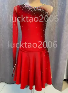 Nuevo Estilo Figura Vestido de Patinaje sobre Hielo Gimnasia Disfraz Brillo 88174 - Imagen 1 de 5