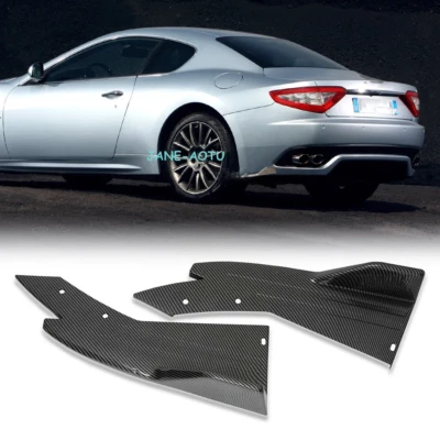 For Maserati Granturismo  Carbon Fiber Rear Bumper Lip Splitter Diffuser Canard - Image 1 of 4