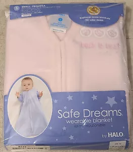 Safe Dreams Wearable Blanket By Halo Small 0-6 Mo Baby PJ Pink Sleep Blanket New - Picture 1 of 5
