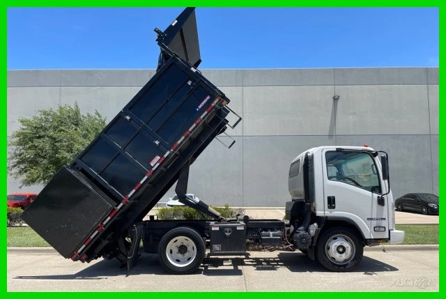 Isuzu NPR 2022 13 ft plataforma de volteo hidráulica 6,6 V8 sin CDL Landscape Ha Foto 1 de 4