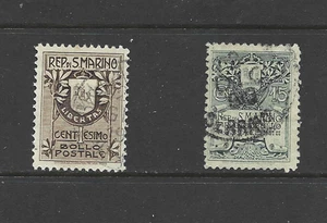 SAN MARINO -1907 Coat of Arms -  USED SET. - Bild 1 von 1