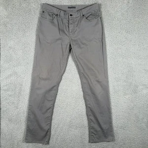John Varvatos Bowery Jeans Men's 36 Gray Regular Fit Preppy Casual Button Fly - Picture 1 of 10