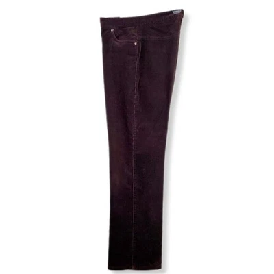 Women 90s Y2K Brown Straight Leg Fine Corduroy Pant 4P Country Fall Cabincore - Image 1 of 4