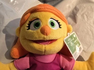 New 12" Julia Plush Sesame Street Place Autistic Girl Red Hair Pink Shirt - Picture 1 of 6