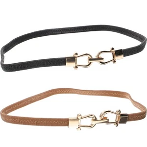 2 Pcs Fine Buckle Belt Ladies Women's for Dresses Decorative Fashion - Picture 1 of 12