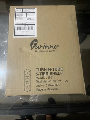 Furinno Turn-N-Tube 5-Tier Corner Shelf - Image 1 of 4
