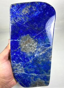 3.1Kg Lapis Lazuli Freeform Polished UV Reactive Crystal Stone Slab Afghanistan - Picture 1 of 8