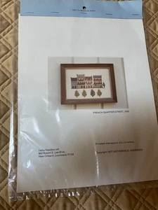 Delta Needlecraft Counted Cross Stitch French Quarter Street 1850 Kit - Picture 1 of 5