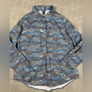 Patagonia Damen Langarm Sol Patrol Collard Freizeit Button Down Hemd M - Bild 1 von 6