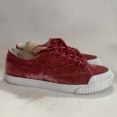 Zapatillas deportivas Tretorn de terciopelo rojas para mujer talla 7,5 nuevas Foto 1 de 4